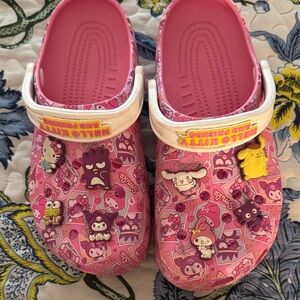 Hello Kitty Kids Slippers - Pink and White